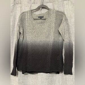 American Eagle Outfitters Black and Gray Ombre Sweater